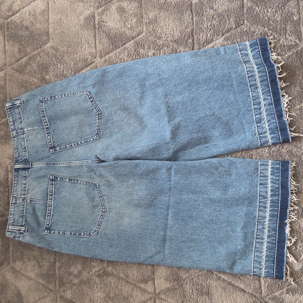 Madewell Denim Culottes Cropped Wide-Leg Jeans Contemporary Summer Cotton 30 NWT - Picture 10 of 12